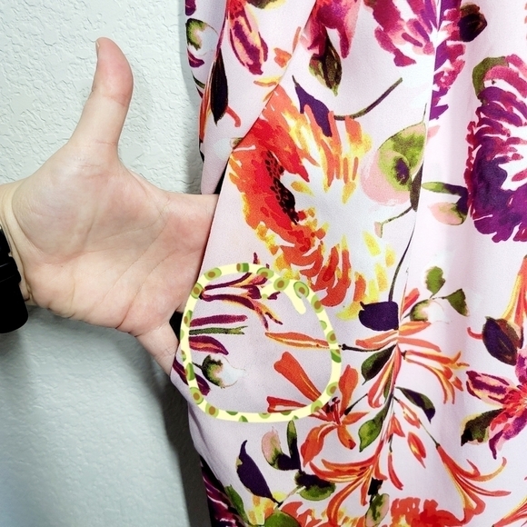 Lane Bryant Pink Floral Cardigan - Picture 5 of 6
